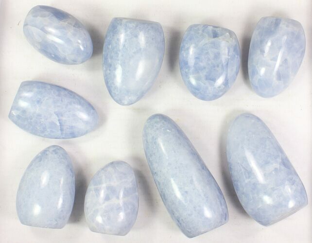 Lot: Lbs Free-Standing Polished Blue Calcite - Pieces #77724